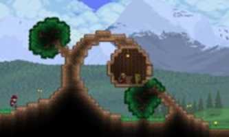 Free download Terraria: Custom Dryad NPC House - Screenshot free photo or picture to be edited with GIMP online image editor