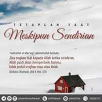 Free download Tetaplah Taat Meskipun Sendirian free photo or picture to be edited with GIMP online image editor