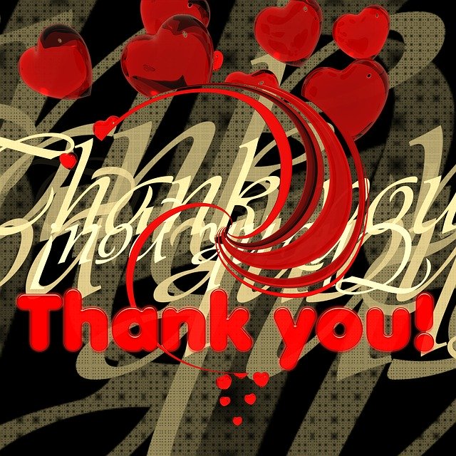 Free download Thank You Heart Font -  free illustration to be edited with GIMP free online image editor