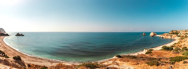 Free download The Beach Of Aphrodite Paphos -  free photo or picture to be edited with GIMP online image editor