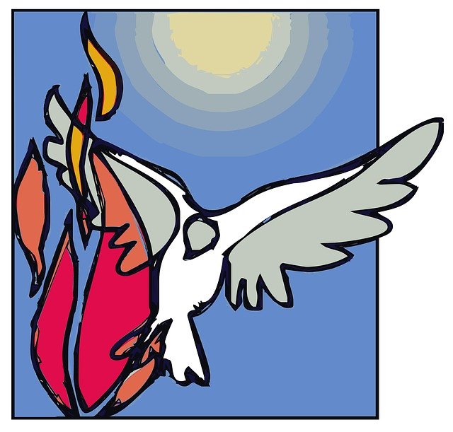 Free download The Holy Spirit Dove Pentecost -  free illustration to be edited with GIMP free online image editor