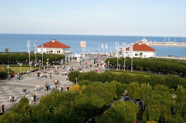 Free download The Pier Sopot Sea -  free photo or picture to be edited with GIMP online image editor