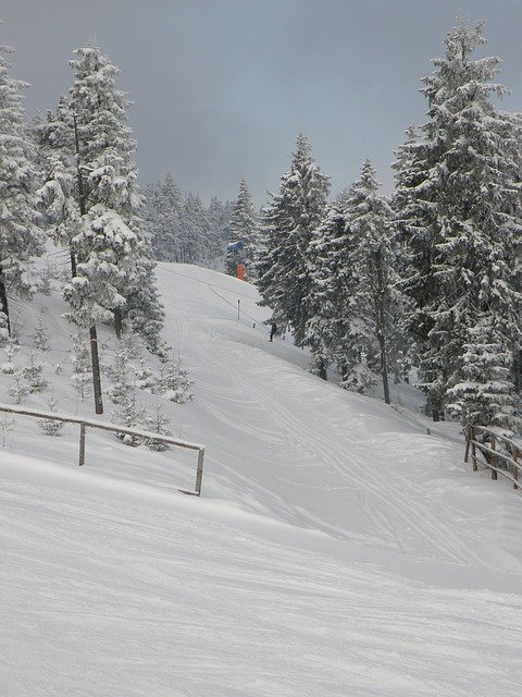 Free download The Ski Slope Winter Mountains free photo template to be edited with GIMP online image editor