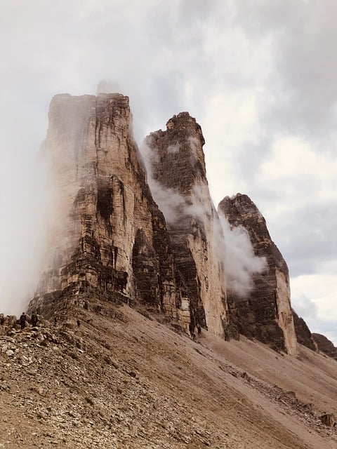 Free download three peaks mountains italy nature free picture to be edited with GIMP free online image editor