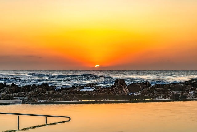 Free download tidal pool sunrise margate free picture to be edited with GIMP free online image editor