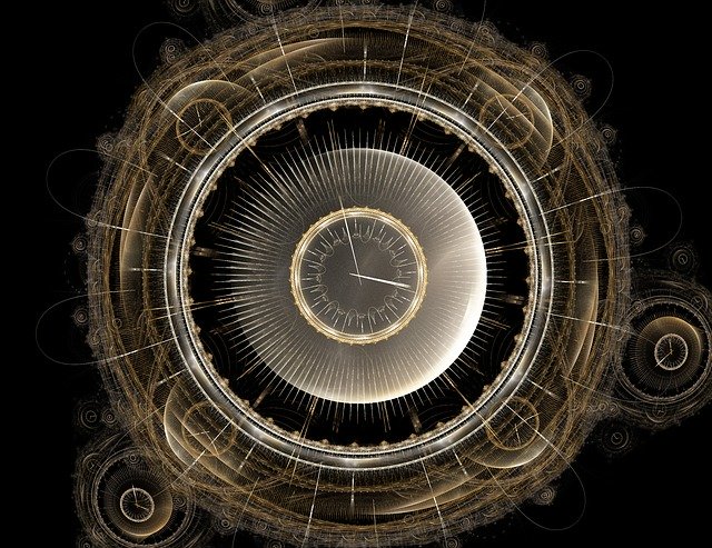 Free download Time Clock Fractal -  free illustration to be edited with GIMP free online image editor