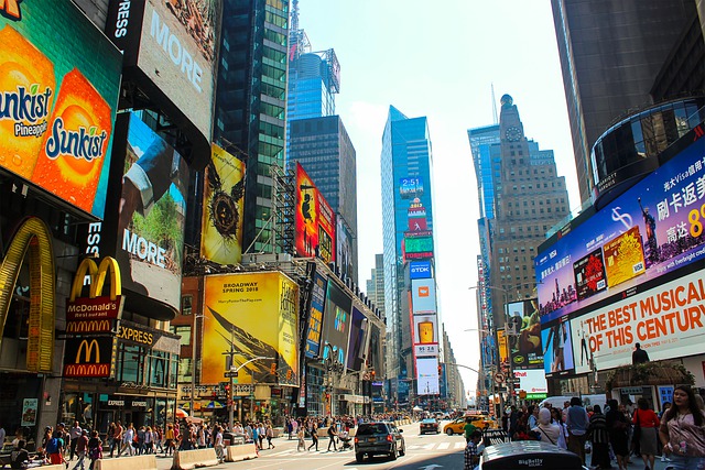 Free download times square buildings advertising free picture to be edited with GIMP free online image editor