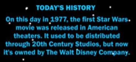 Free download Todays History About The First Star Wars Movie Which Was Released In 1977 free photo or picture to be edited with GIMP online image editor