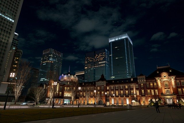 Free download Tokyo Night View Station -  free photo or picture to be edited with GIMP online image editor