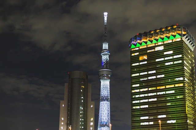 Free download Tokyo Sky Tree Tower Japan -  free photo or picture to be edited with GIMP online image editor