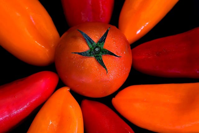 Free download tomato bell pepper vegetables free picture to be edited with GIMP free online image editor