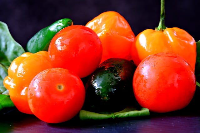Free download tomatoes chili peppers vegetables free picture to be edited with GIMP free online image editor