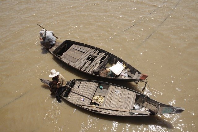 Free download Tonle Sap Lake Boat Fishing -  free photo or picture to be edited with GIMP online image editor