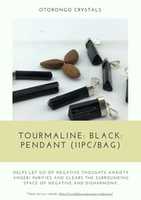 Free download Tourmaline Black Pendant ( 11pc Bag) free photo or picture to be edited with GIMP online image editor