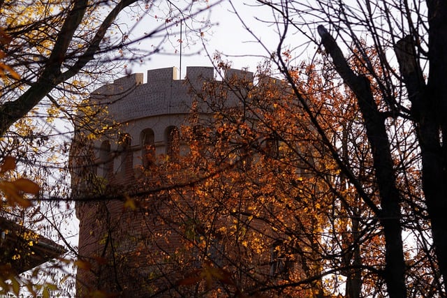 Free download tower castle red bricks battlements free picture to be edited with GIMP free online image editor