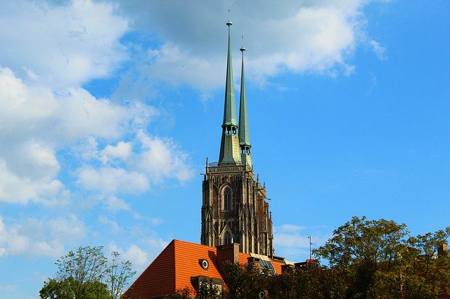 Free download Towers Ostrów Tumski Wrocław -  free photo or picture to be edited with GIMP online image editor