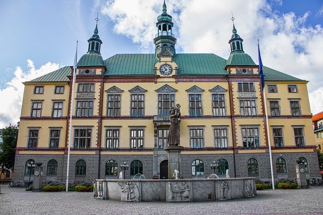 Free download Town Hall Eskilstuna Building -  free photo or picture to be edited with GIMP online image editor