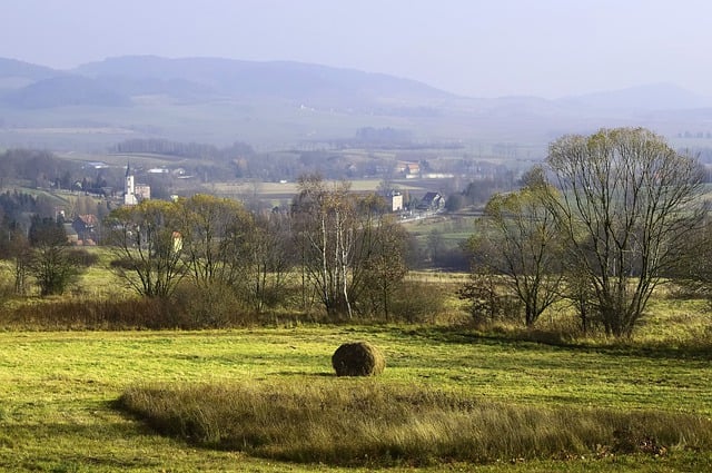 Free download town meadow autumn atmosphere free picture to be edited with GIMP free online image editor