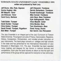 Free download Towson State University Jazz Ensemble - 1991 free photo or picture to be edited with GIMP online image editor