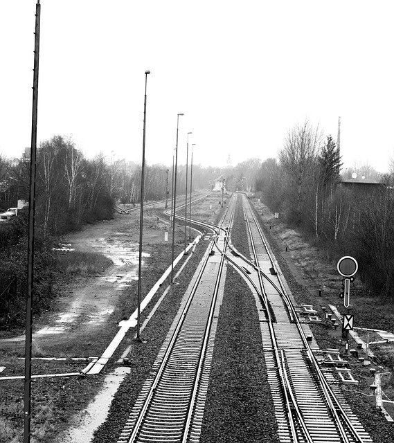 Free download Track Train Rails -  free photo or picture to be edited with GIMP online image editor