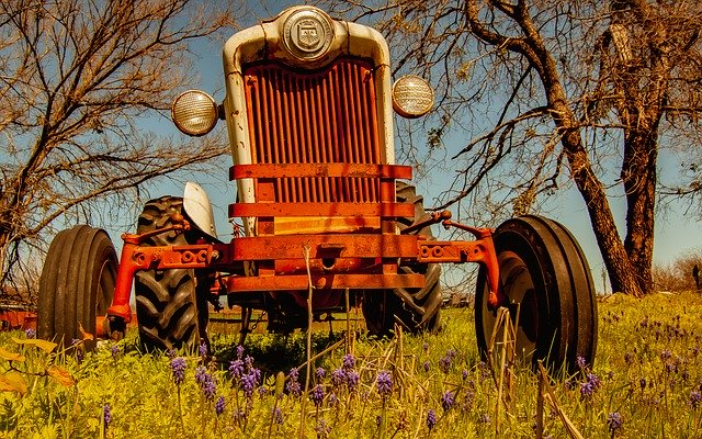 Free download Tractor Antique Agriculture -  free photo or picture to be edited with GIMP online image editor