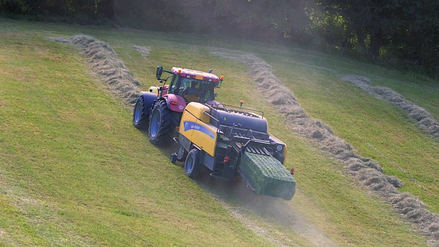 Free download tractor field slope boot hay work free picture to be edited with GIMP free online image editor