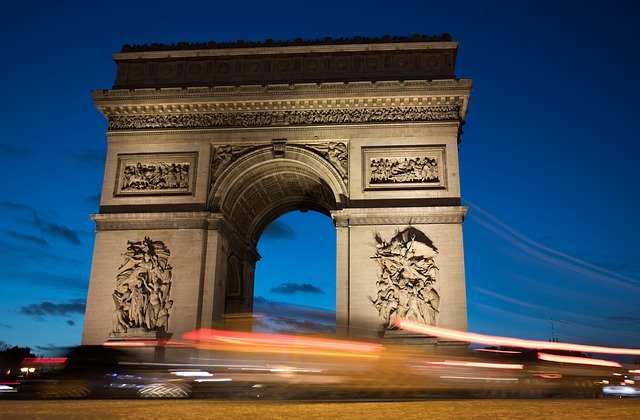 Free download Traffic Arc De Triomphe Paris -  free photo or picture to be edited with GIMP online image editor