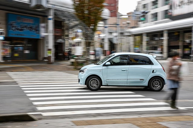 Free download traffic road crosswalk car renault free picture to be edited with GIMP free online image editor