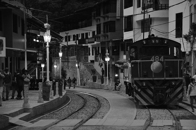 Free download Train Black And White Aguas -  free photo or picture to be edited with GIMP online image editor