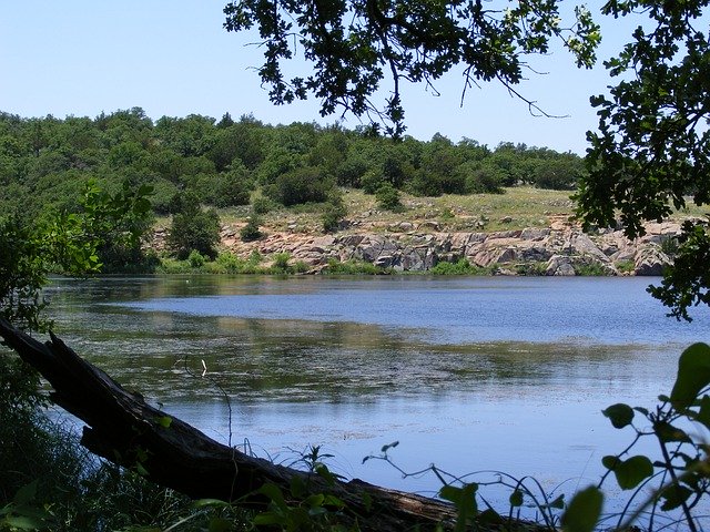 Free download Treasure Lake Wichita Mountains -  free photo or picture to be edited with GIMP online image editor