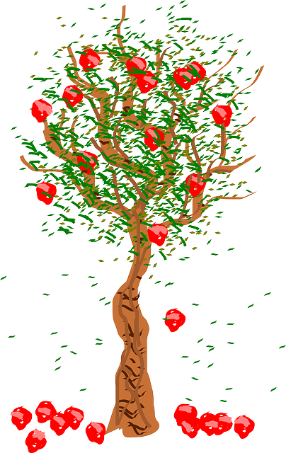 Free download Tree Apple Falling - Free vector graphic on Pixabay free illustration to be edited with GIMP free online image editor