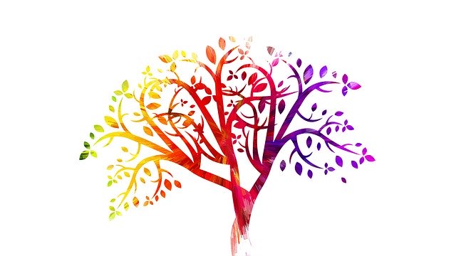 Free download Tree Colored -  free illustration to be edited with GIMP free online image editor