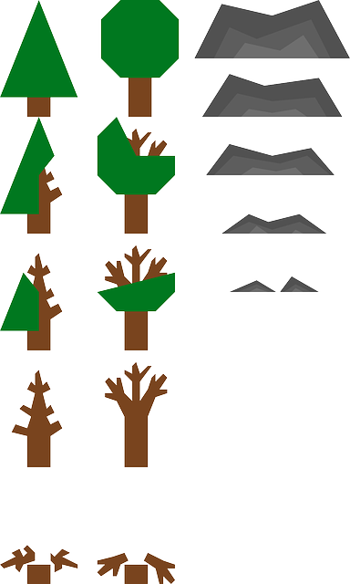 Free download Tree Game Sprites - Free vector graphic on Pixabay free illustration to be edited with GIMP free online image editor