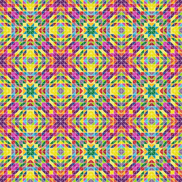 Free download Triangle Mosaic Pattern -  free illustration to be edited with GIMP free online image editor