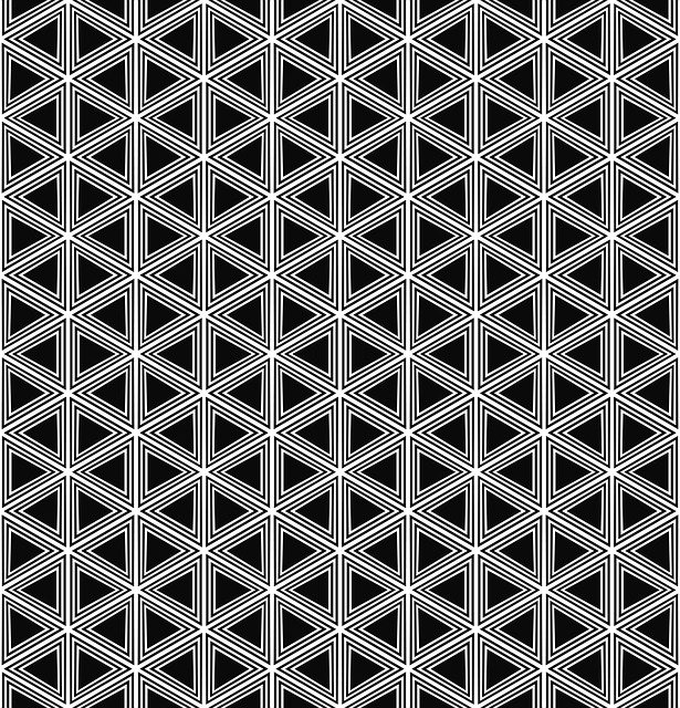 Free download Triangle Pattern Repeating Black -  free illustration to be edited with GIMP free online image editor