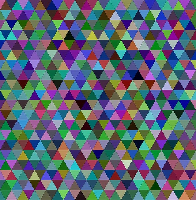 Free download Triangle Tile Mosaic -  free illustration to be edited with GIMP free online image editor