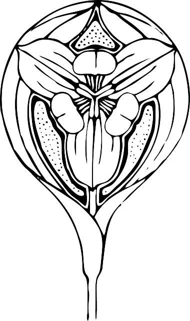 Free download Tulip Flower Art Deco - Free vector graphic on Pixabay free illustration to be edited with GIMP free online image editor