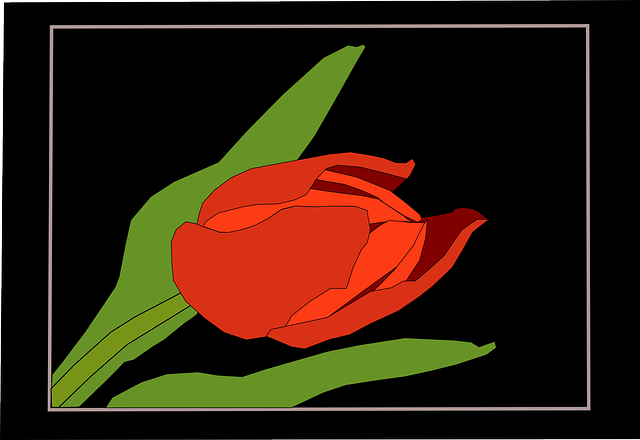 Free download Tulip Red Frame - Free vector graphic on Pixabay free illustration to be edited with GIMP free online image editor