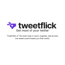 tweetflick  screen for extension Chrome web store in OffiDocs Chromium