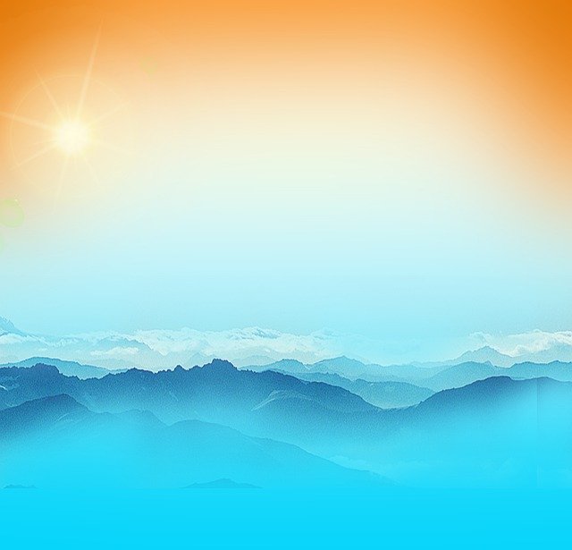 Free download Twilight Sun Mountains -  free illustration to be edited with GIMP free online image editor