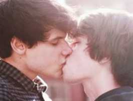 Free download Two Homosexual Teens Kissing - Photograph free photo or picture to be edited with GIMP online image editor