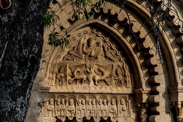 Free download Tympanum Carving Stone -  free photo or picture to be edited with GIMP online image editor