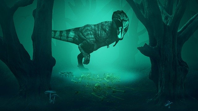 Free download Tyrannosaurus Dinosaur Forest -  free illustration to be edited with GIMP free online image editor