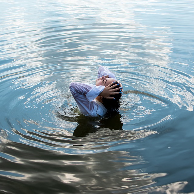 Free download ukraine young woman lake swimming free picture to be edited with GIMP free online image editor