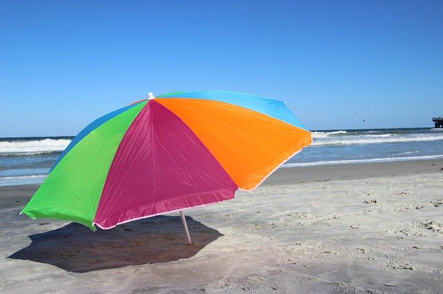 Free download Umbrella Beach Summer -  free photo or picture to be edited with GIMP online image editor