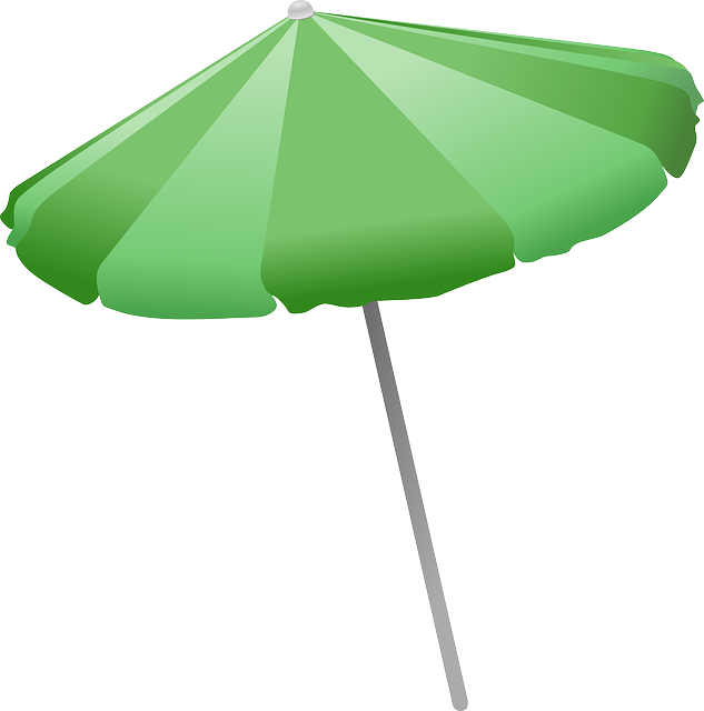 Free download Umbrella Green Beach - Free vector graphic on Pixabay free illustration to be edited with GIMP free online image editor