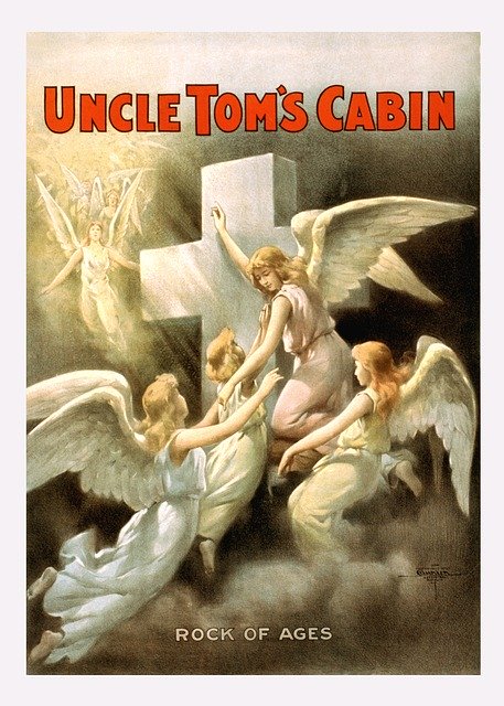 Free download Uncle TomS Cabin Vintage Poster -  free illustration to be edited with GIMP free online image editor