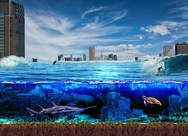 Free download Underwater City Ocean -  free illustration to be edited with GIMP free online image editor