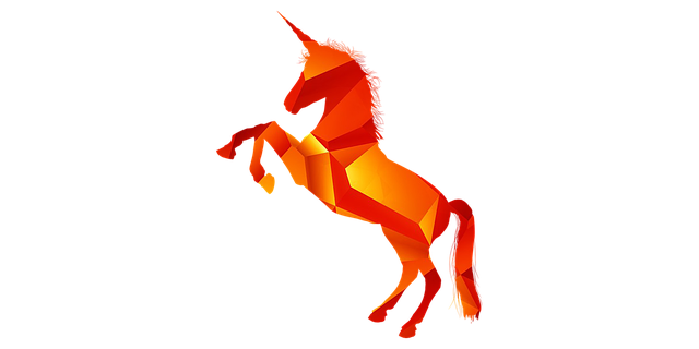 Free download Unicorn Orange Pink -  free illustration to be edited with GIMP free online image editor