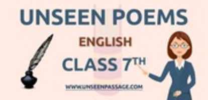 Free download Unseen Poem For Class 7 In English free photo or picture to be edited with GIMP online image editor